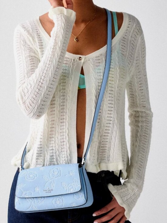 kate spade Handbags - New Kate Spade Sutton Floral Mini Crossbody Bag Pebble Leather North Star